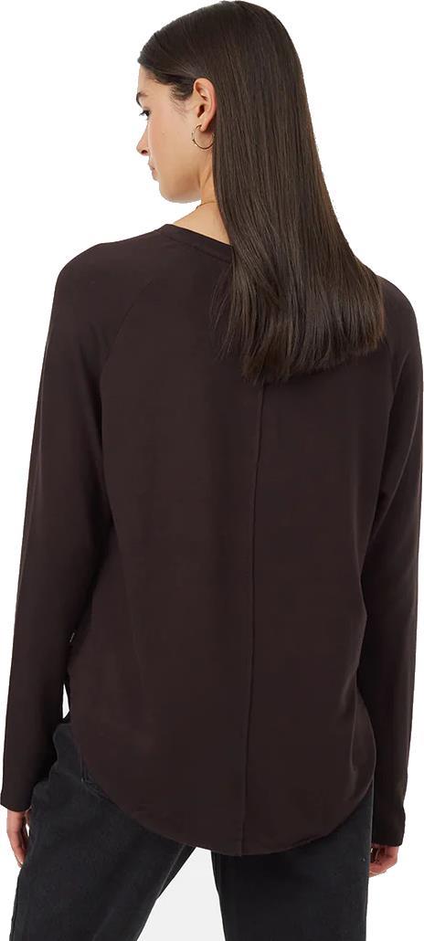 Soft EcoTerry Shirttail Crew - Womens - meteorite black 1