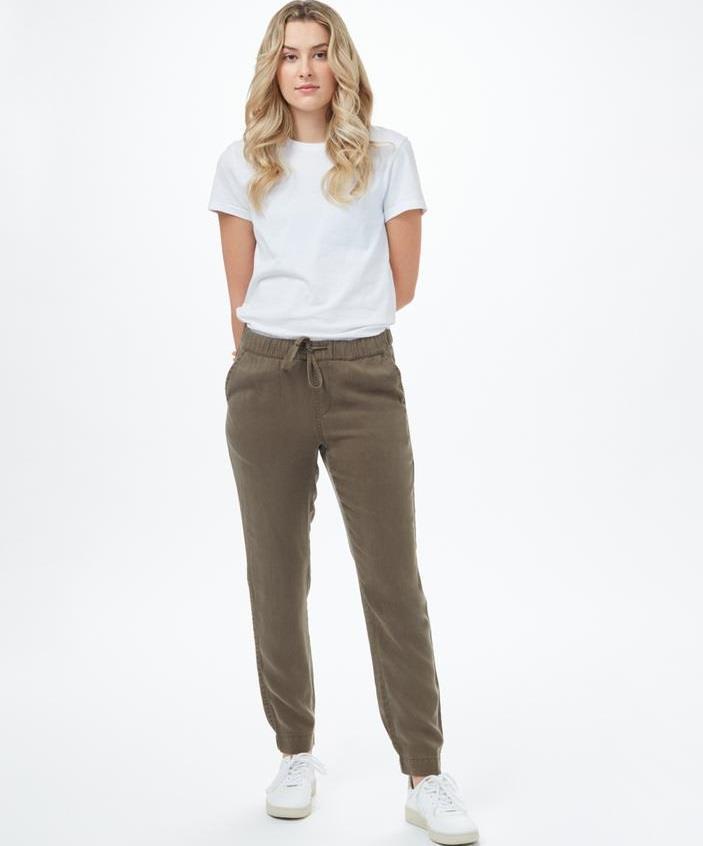 Tencel Pacific Jogger - Womens - olive night green 1