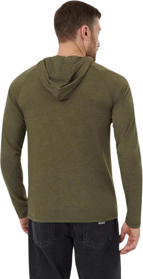 TreeBlend Henley Hoodie - Mens - Olive Night Green Heather 2