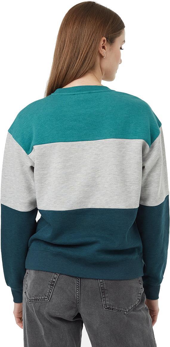 Treefleece Blocked Crew - Womens - north sea / grey heather / reflecting pond 1