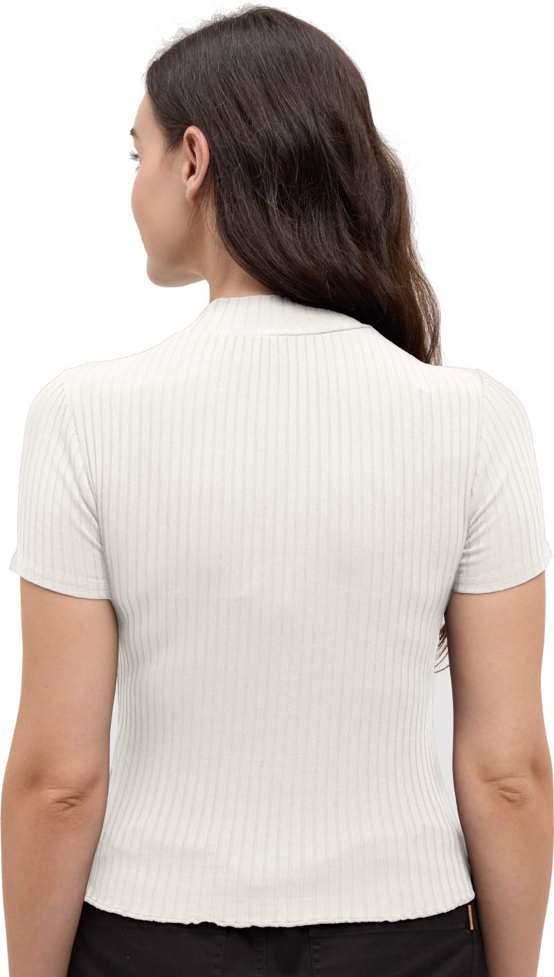 Whitney Mockneck - Womens - cotton white 1