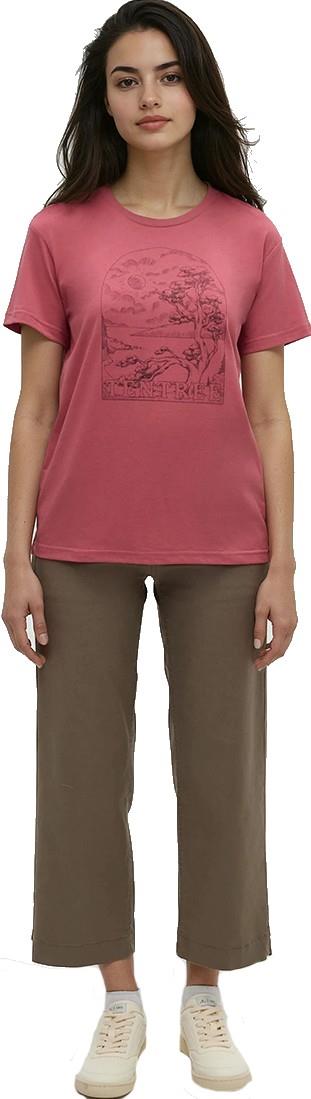 tentree Clifftop T-Shirt - Womens - rosewood / graphite 1