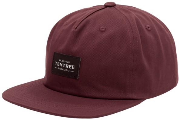 tentree Heritage Apex Hat - red chestnut / meteorite black 1