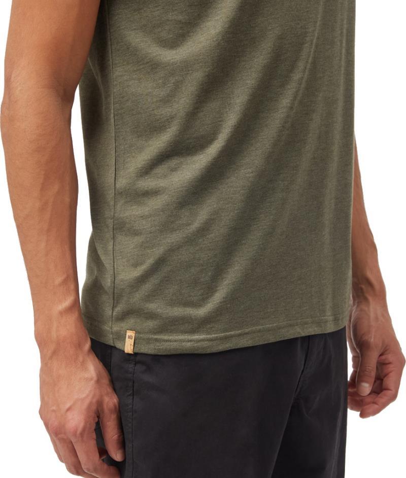 tentree Logo T-Shirt - Mens - olive night green heather 1