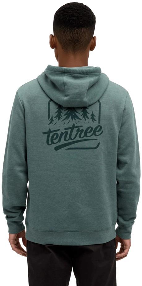 tentree Tree Hoodie - Mens - pine green heather / dark forest green 1