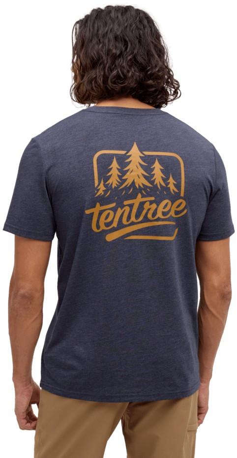 tentree Tree T-Shirt - Mens - midnight blue heather / cider 1