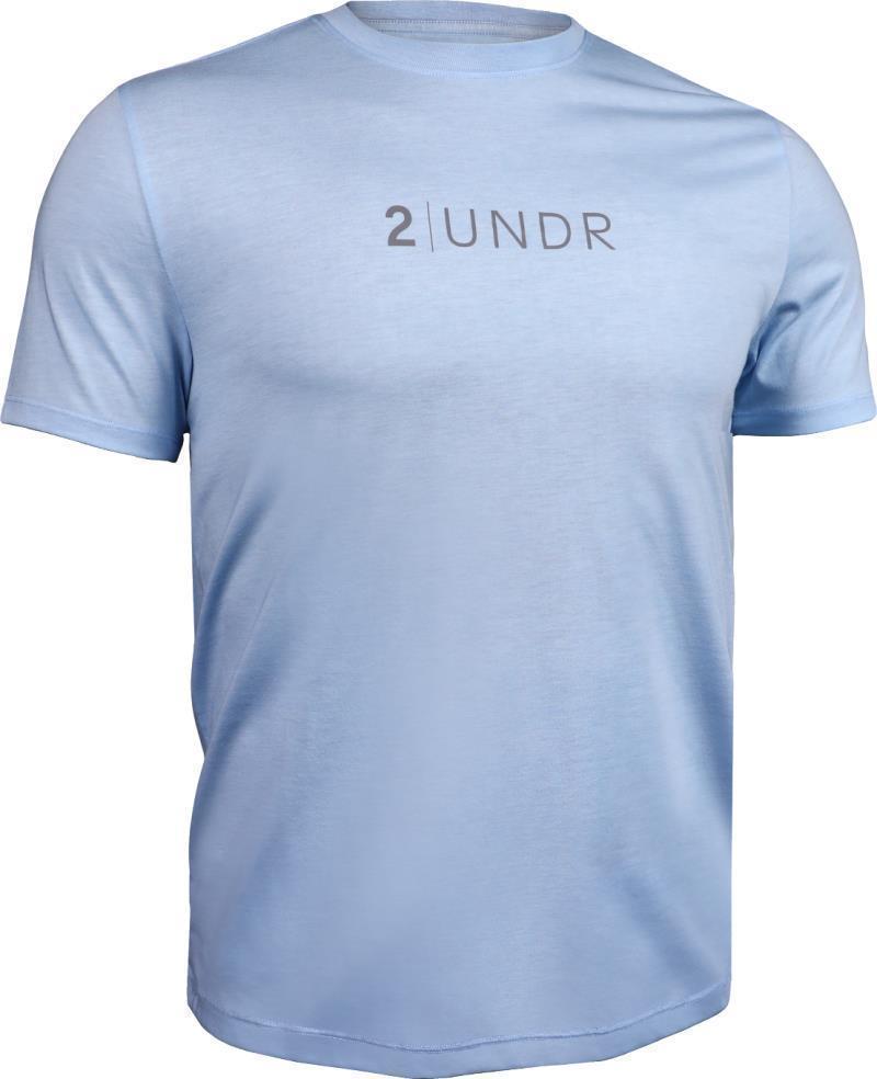 All Day Crew Tee - Branded - Mens - Heathered Light Blue 1