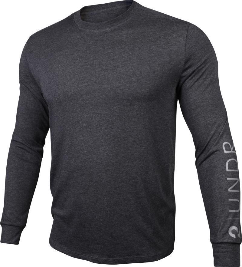 All Day LS Crew Tee - Branded - Mens - Heathered Charcoal 1