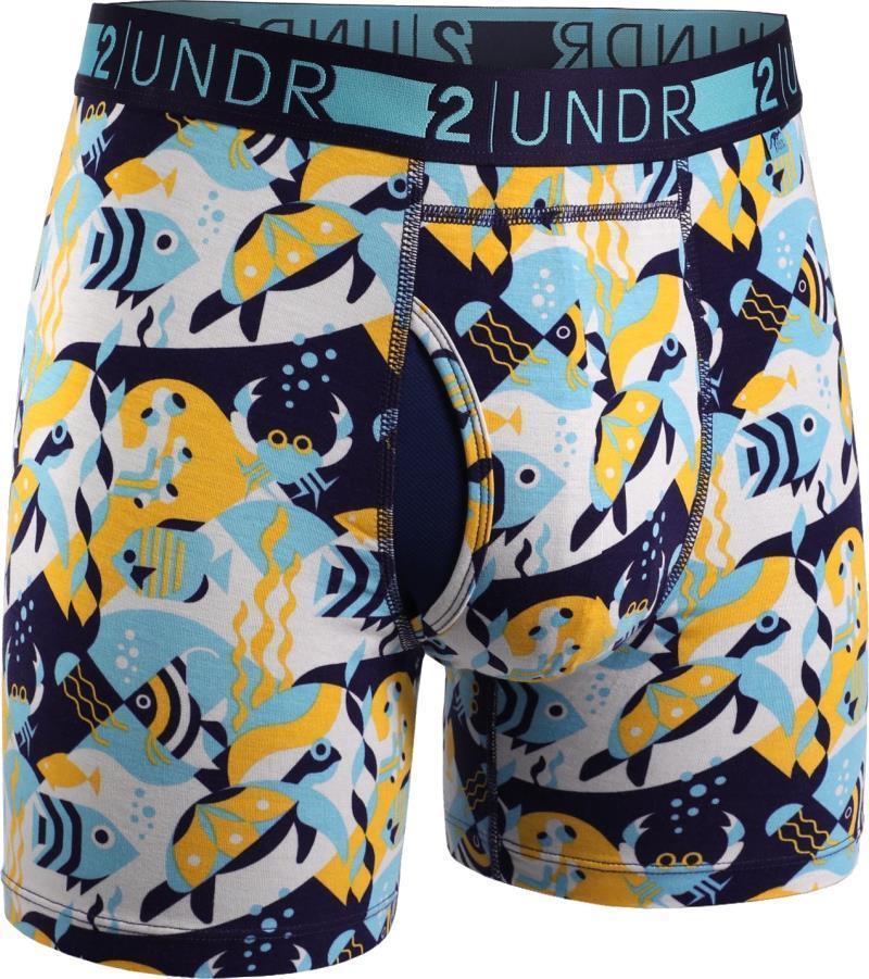 Day Shift Boxer Briefs, 6" Inseam - Print - Mens - Sea Mash 1