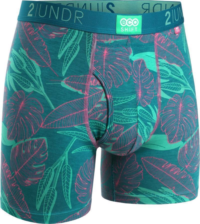 Eco Shift Boxer Briefs, 6" Inseam - Print - Mens - Jungle 1