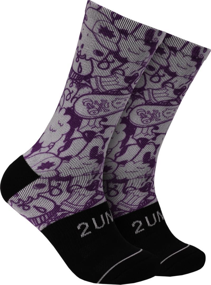 Flex Crew Socks - Print - Mens - Skulled 1