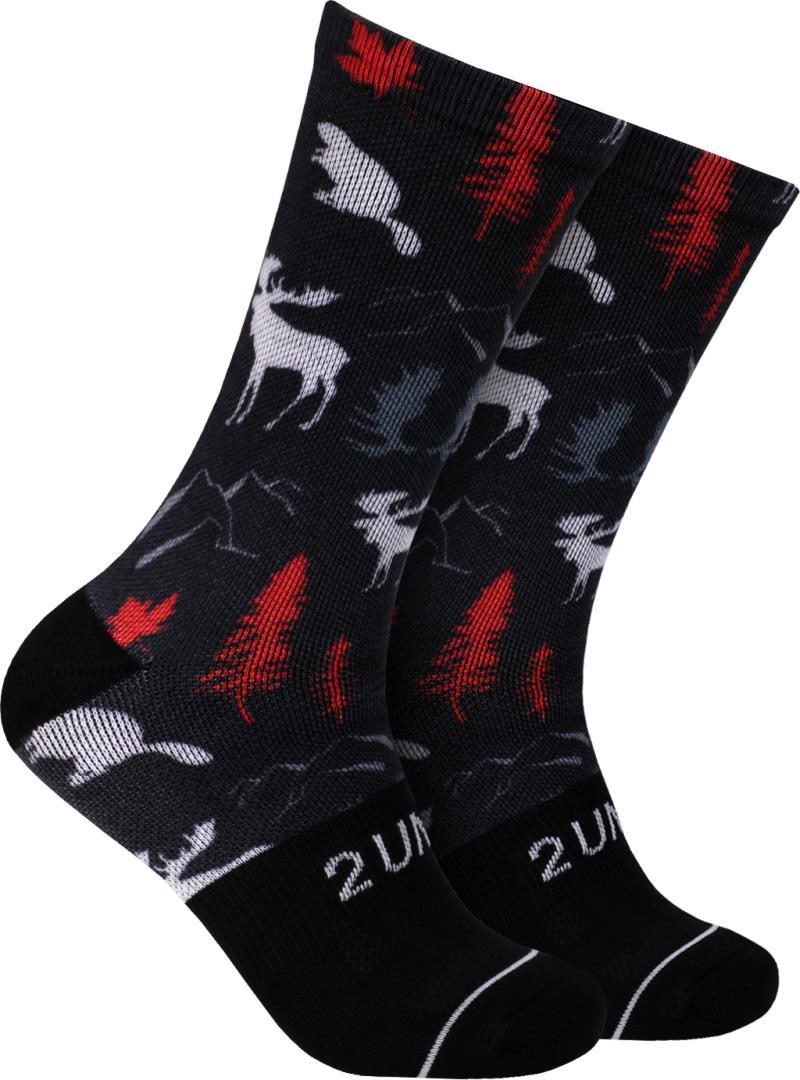 Flex Crew Socks - Print - Mens - Sorry Eh 1