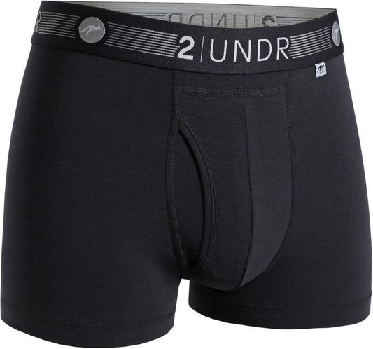 Flow Shift Trunks, 3" Inseam - Solid - Mens - Black 1