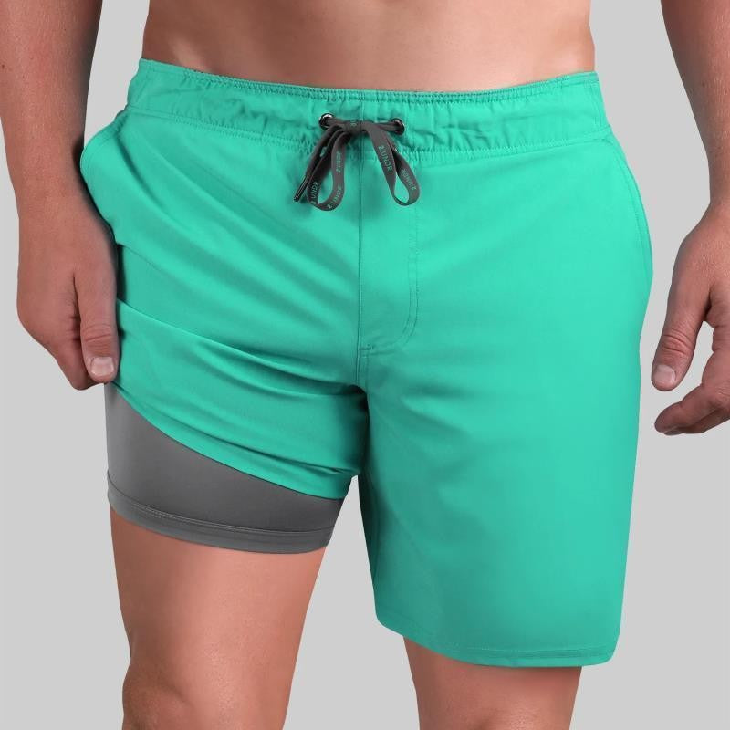 Juicy 2-in-1 Shorts - Mens - mint 1