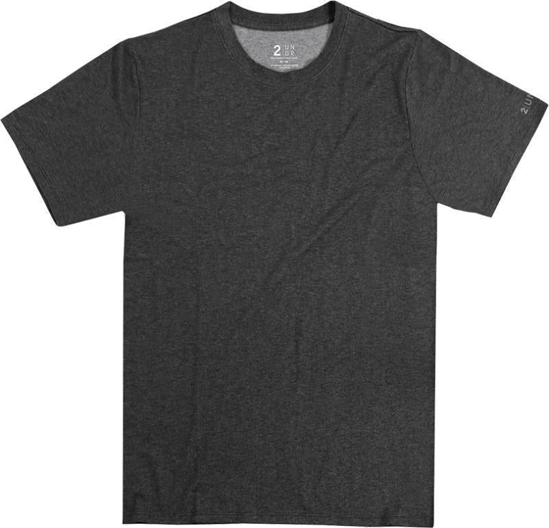 Luxe Crew Neck Tee - Mens - Charcoal 1