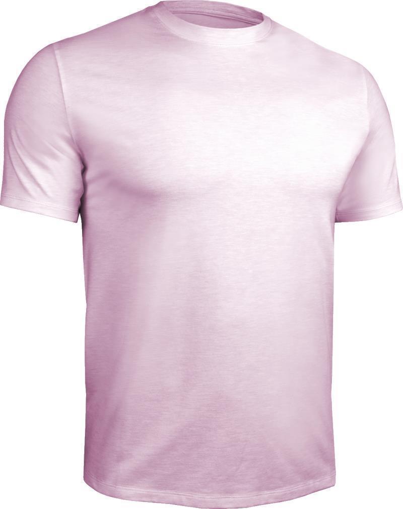 Luxe Crew Neck Tee - Mens - Heathered Light Pink 1
