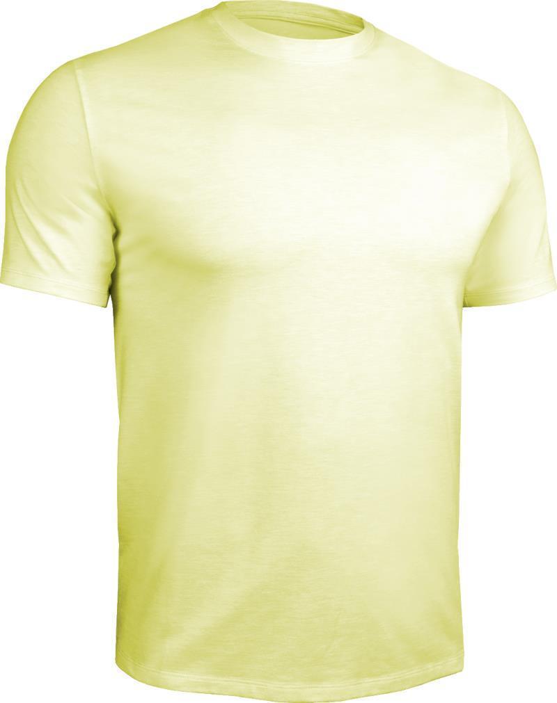 Luxe Crew Neck Tee - Mens - Heathered Light Yellow 1