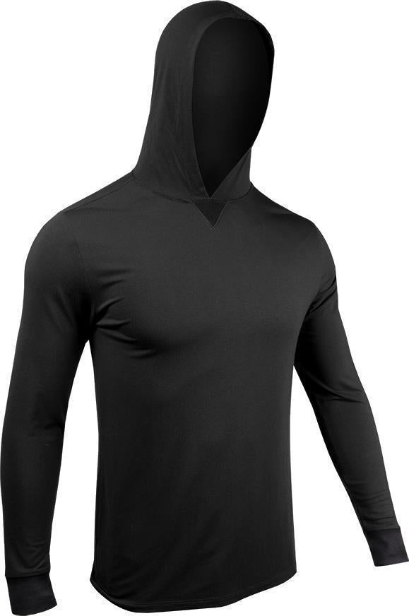 Luxe Hooded LS Tee - Mens - Black 1