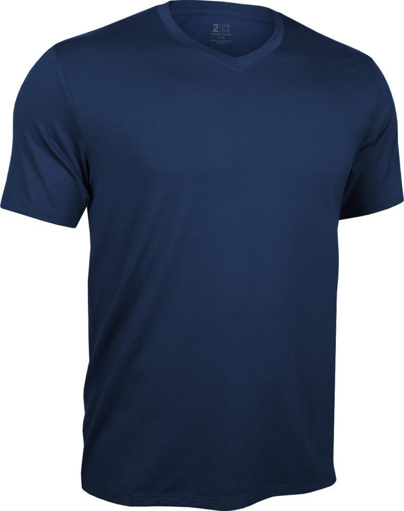 Luxe V-Neck Tee - Mens - Navy 1