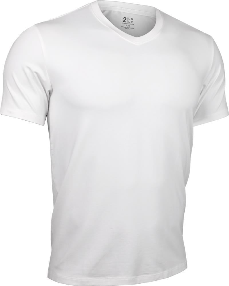 Luxe V-Neck Tee - Mens - White 1