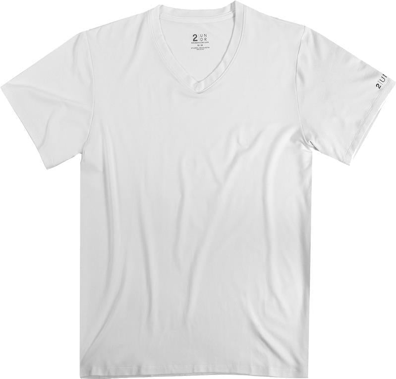 Luxe V-Neck Tee - Mens - White 2