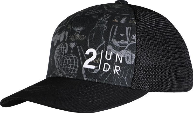 Mesh Back Hat - Printed - range time black 1