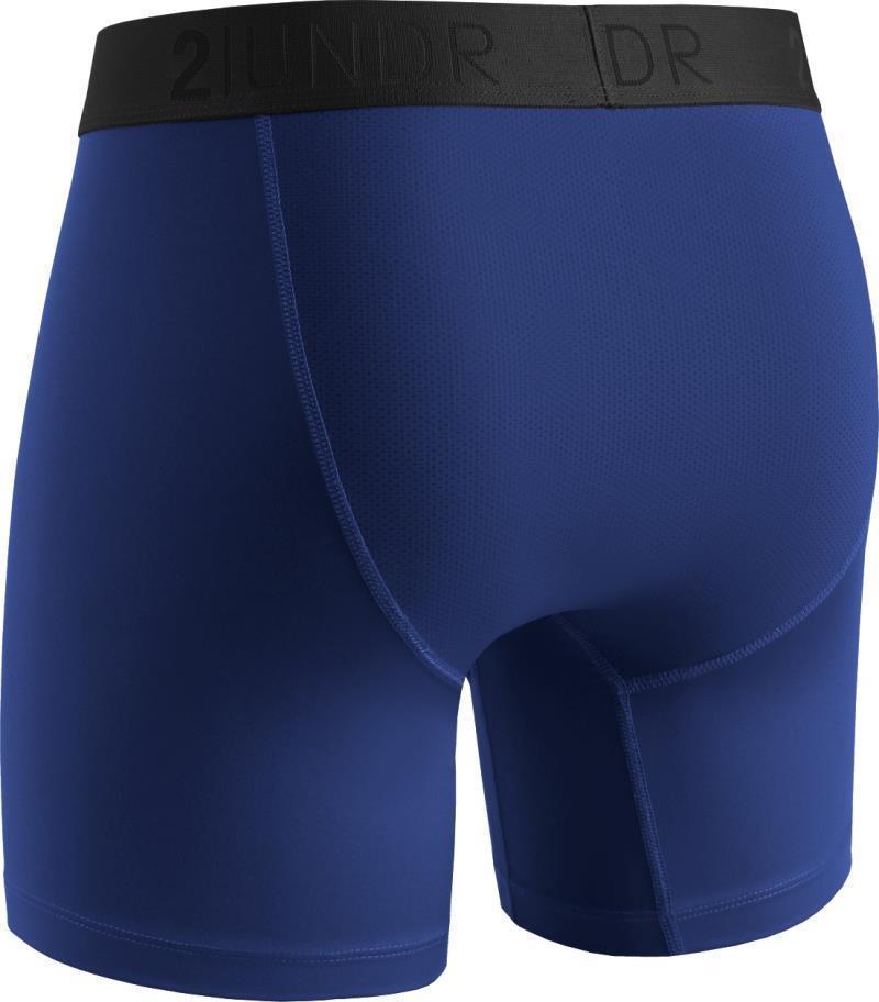 Power Shift Boxer Briefs, 6" Inseam - Solid - 4XL-5XL - Mens - Navy 2