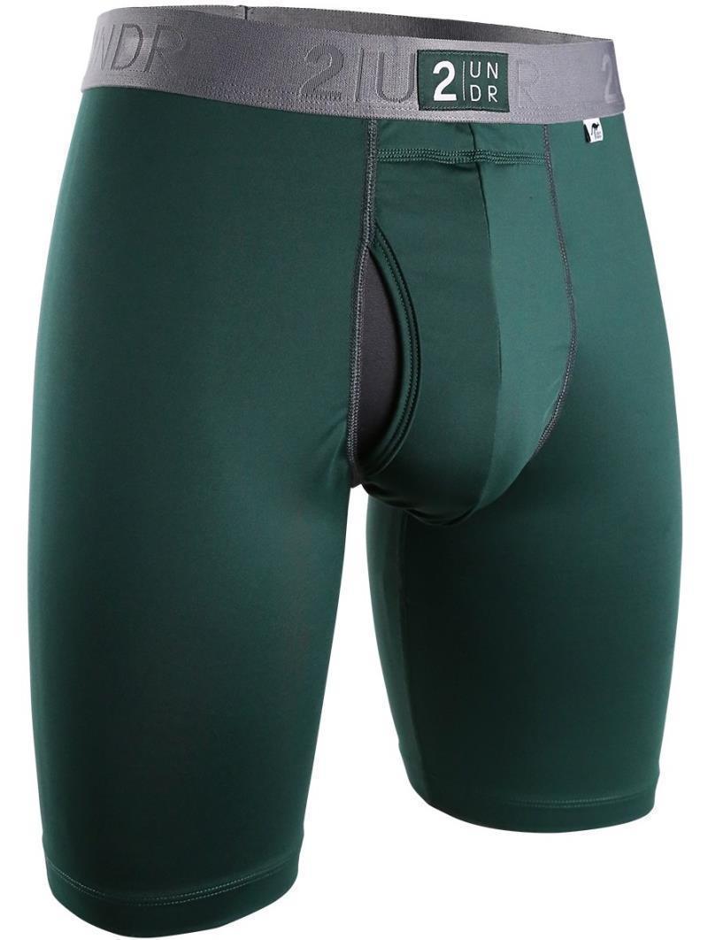 Power Shift Long Leg, 9" Inseam - Solid - 4XL-5XL - Mens - Dark Green 1