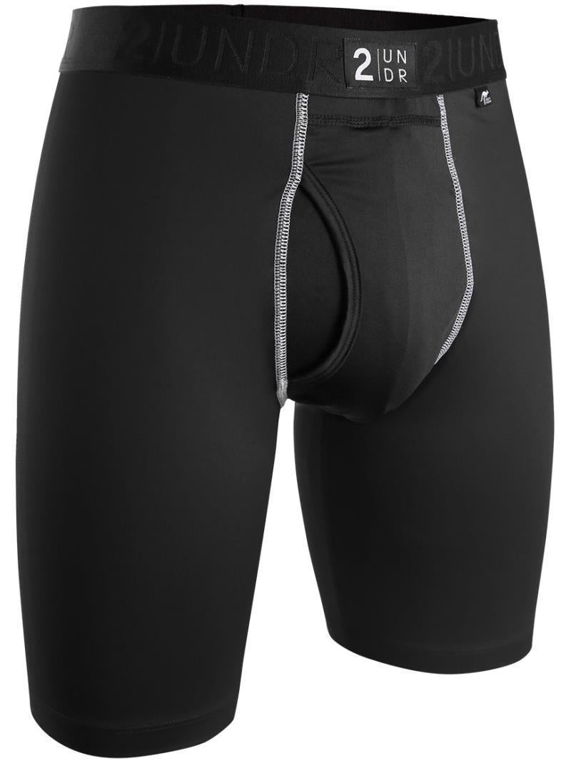 Power Shift Long Leg, 9" Inseam - Solid - Mens - Black 1