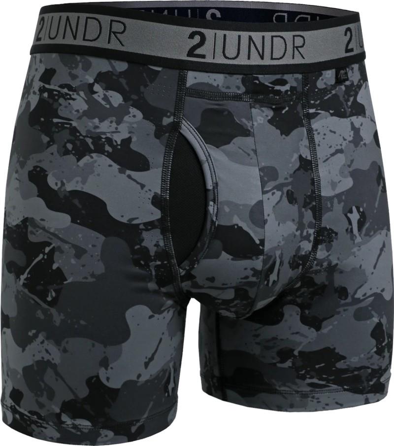 Sport Shift Boxer Briefs, 6" Inseam, Solid - Mens - blackout 1