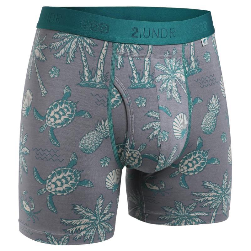 Swing Eco Boxer Briefs, 6" Inseam - Print - Mens - tortugas 1