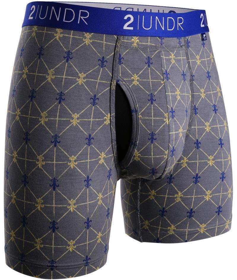 Swing Shift Boxer Brief - Stripe - Mens - Grey Poupon 1