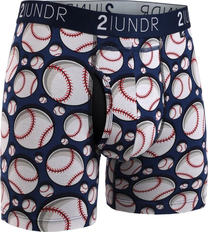 Swing Shift Boxer Briefs, 6" Inseam, Print - 4XL-5XL - Mens - upper deck 1
