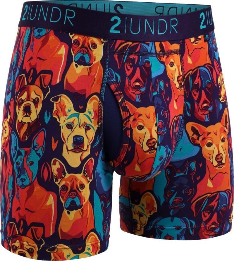 Swing Shift Boxer Briefs, 6" Inseam, Print - Mens - mans best friend 1