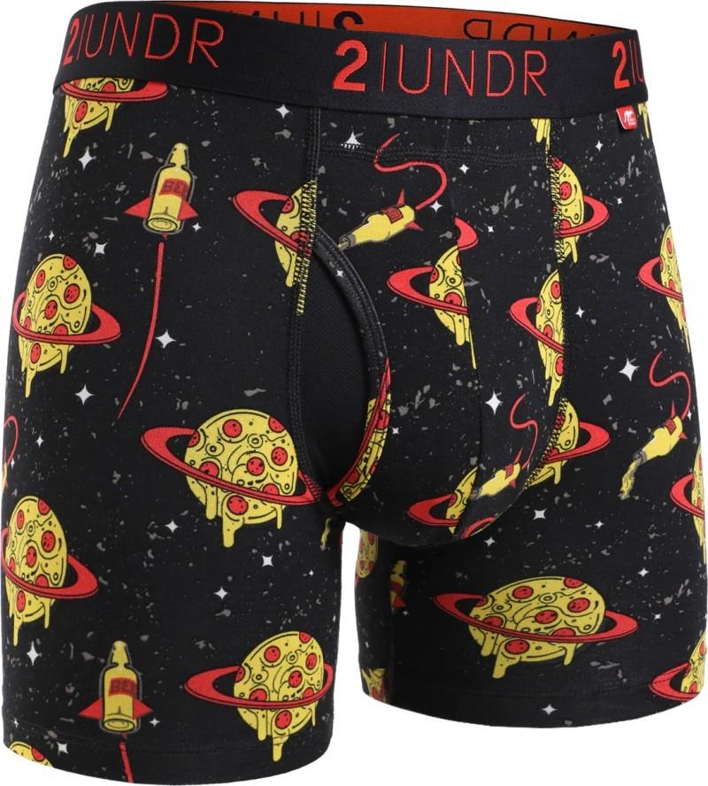 Swing Shift Boxer Briefs, 6" Inseam, Print - Mens - pizza planet 1