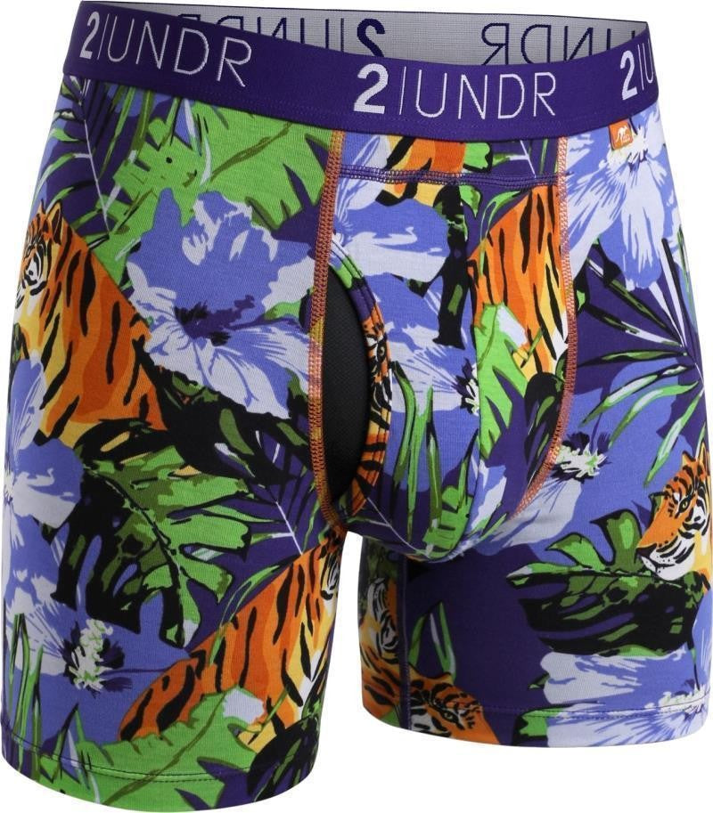 Swing Shift Boxer Briefs, 6" Inseam, Print - Mens - tigres 1
