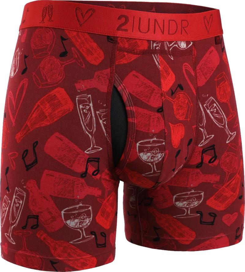 Swing Shift Boxer Briefs, 6" Inseam, Print - Mens - valentinto 1
