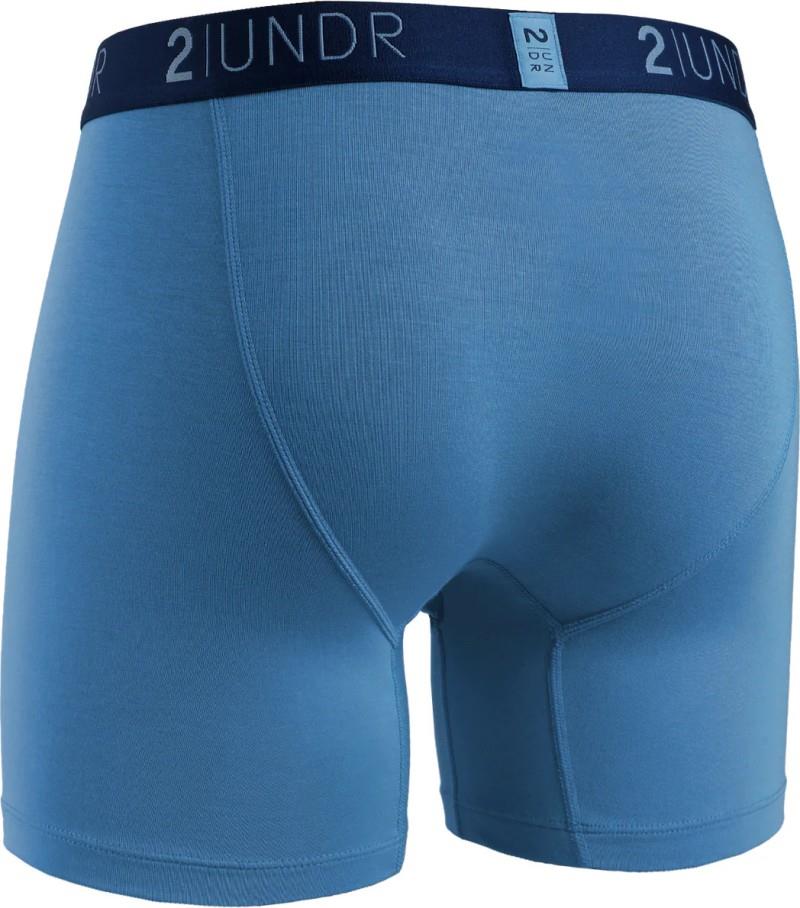 Swing Shift Boxer Briefs, 6" Inseam, Solid - 4XL-5XL - Mens - sky blue 1