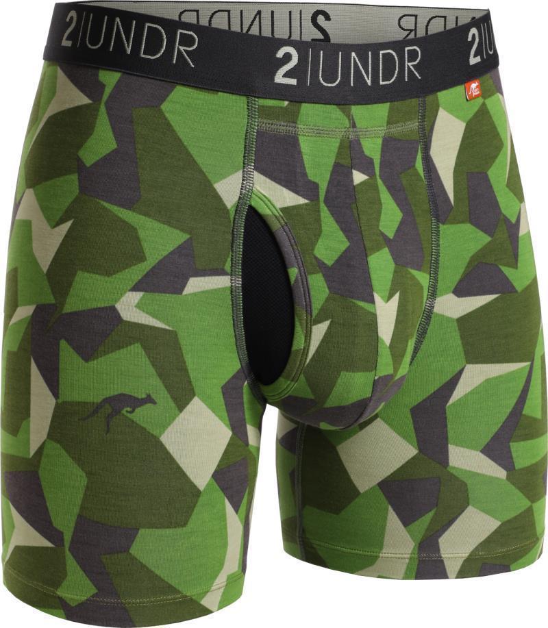 Swing Shift Boxer Briefs, 6" Inseam - Camo - Mens - Green Camo 1