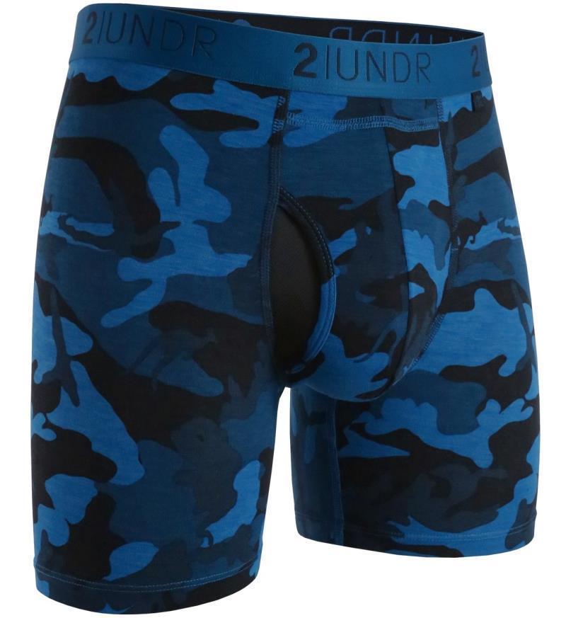 Swing Shift Boxer Briefs, 6" Inseam - Camo - Mens - Night Camo 1