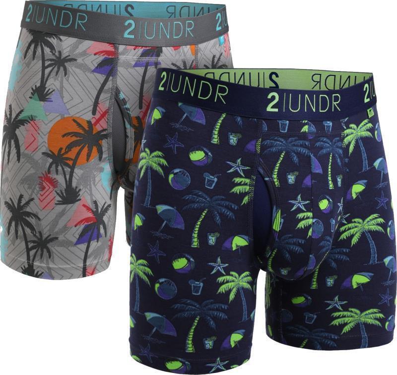 Swing Shift Boxer Briefs, 6" Inseam - Print - Mens - 2-Pack - la quinta / oasis 1