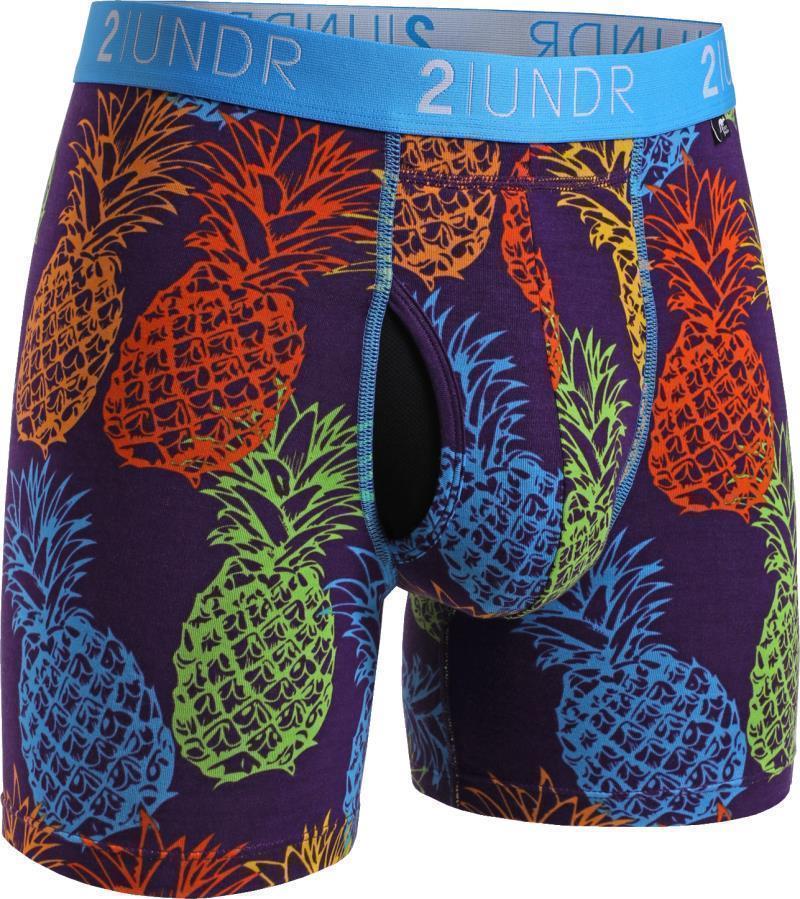 Swing Shift Boxer Briefs, 6" Inseam - Print - Mens - 2-Pack - surf / pina 1