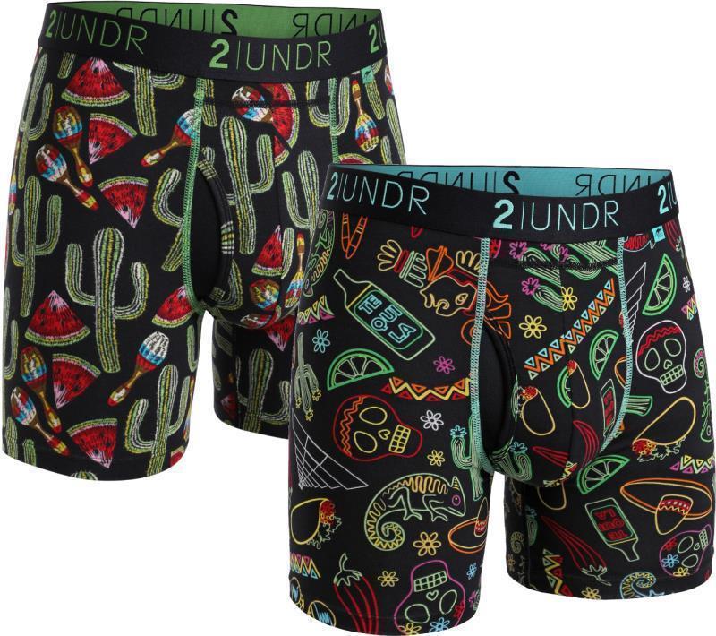 Swing Shift Boxer Briefs, 6" Inseam - Print - Mens - 2-Pack - tucson / juarez 1