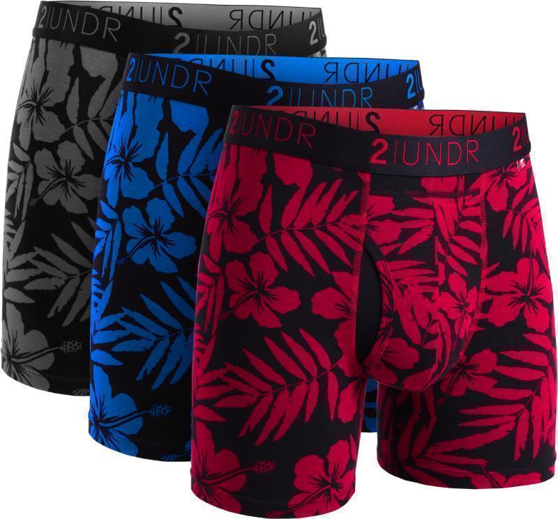 Swing Shift Boxer Briefs, 6" Inseam - Print - Mens - 3-Pack - Oahu / Lanai / Hilo 1