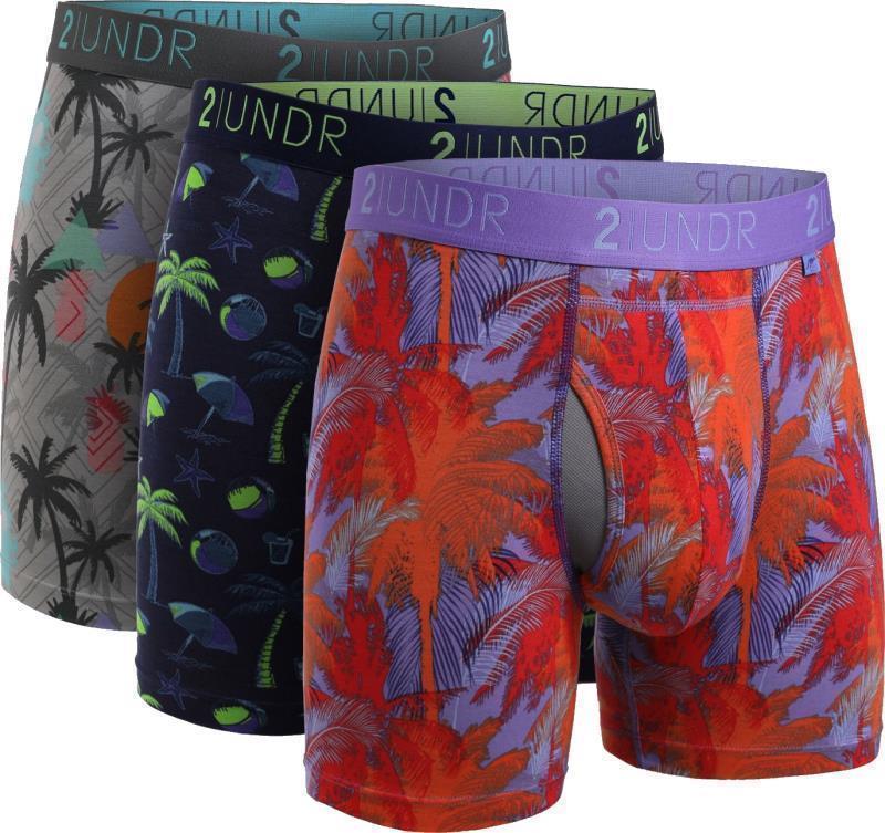 Swing Shift Boxer Briefs, 6" Inseam - Print - Mens - 3-Pack - la quinta / oasis / sunburn 1