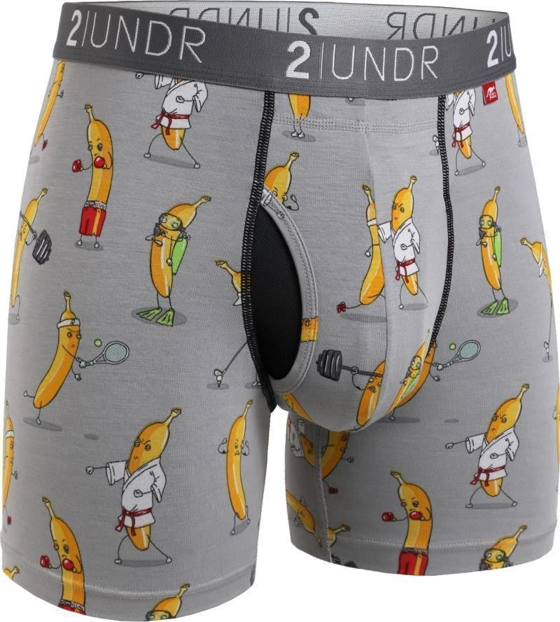 Swing Shift Boxer Briefs, 6" Inseam - Print - Mens - banathlete grey 1