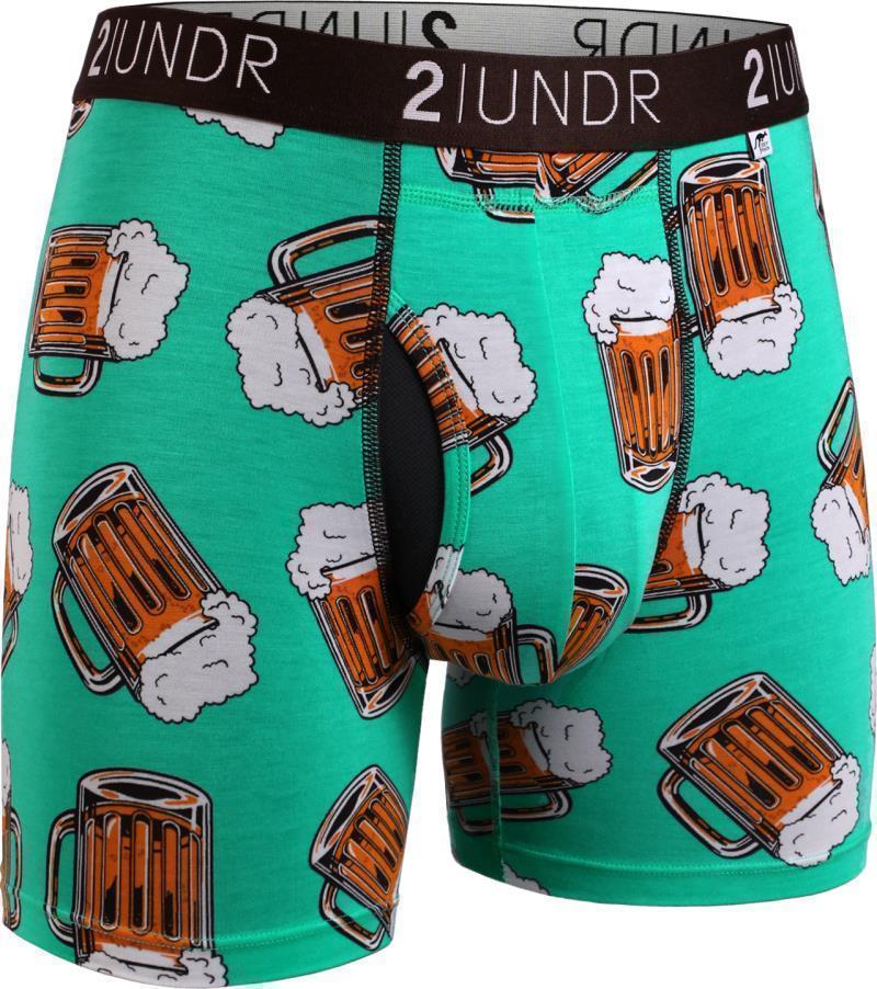 Swing Shift Boxer Briefs, 6" Inseam - Print - Mens - beer break 1