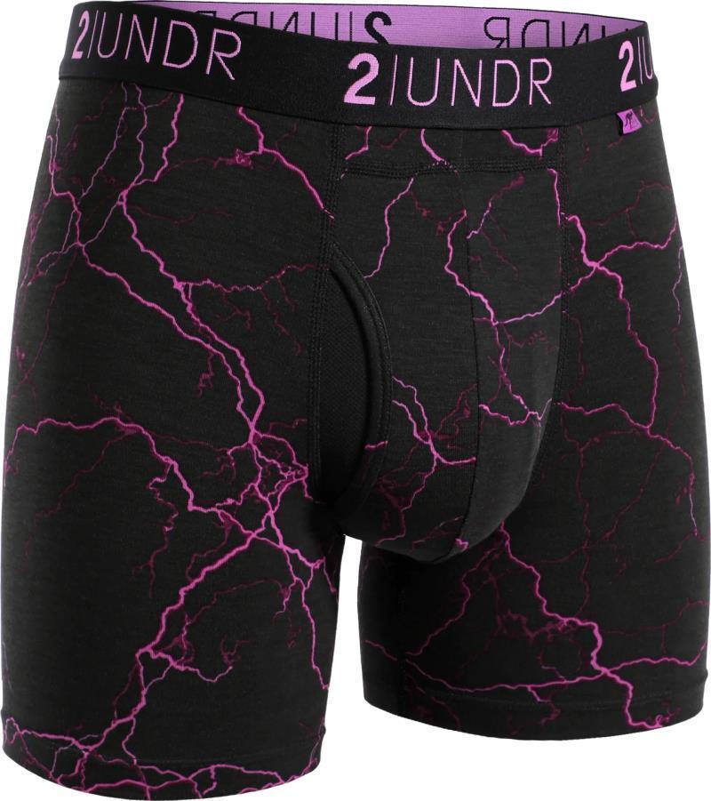 Swing Shift Boxer Briefs, 6" Inseam - Print - Mens - bolts 1