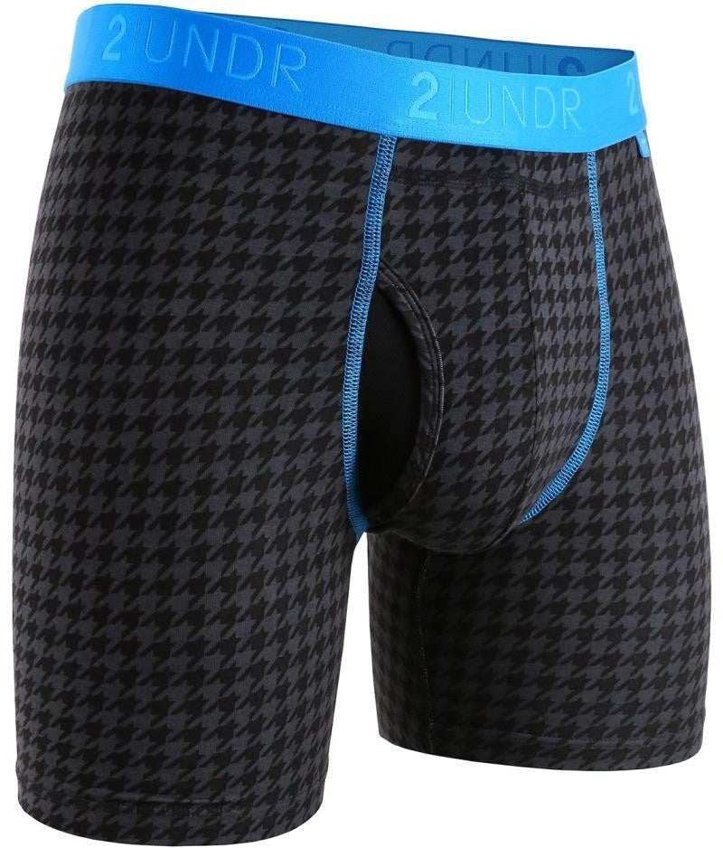 Swing Shift Boxer Briefs, 6" Inseam - Print - Mens - dog tooth 1
