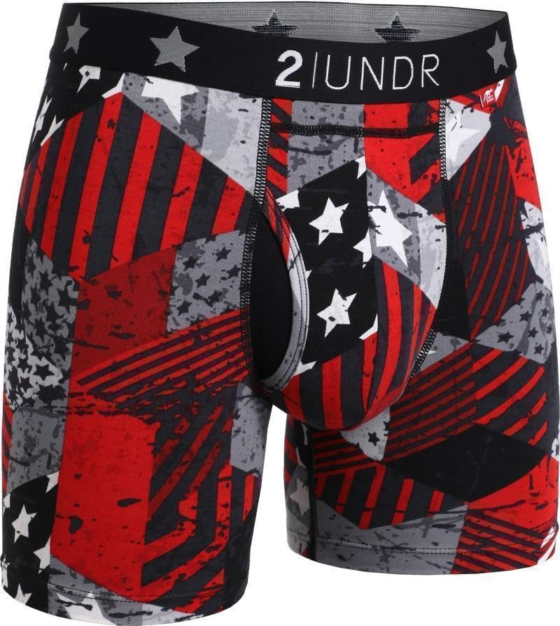 Swing Shift Boxer Briefs, 6" Inseam - Print - Mens - freedom2 1
